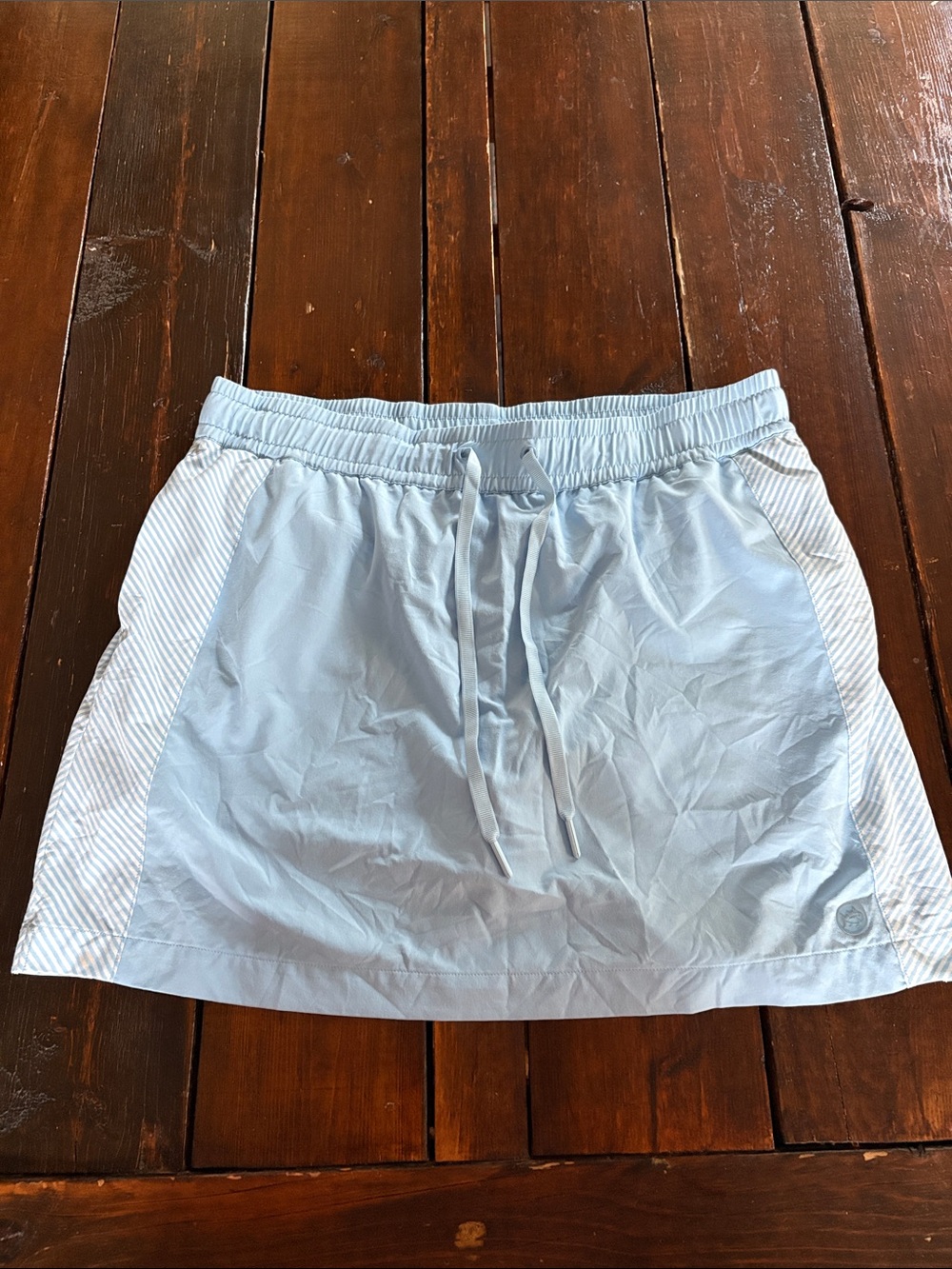 Southern Tide Light Blue Athletic skort with built in shorts.